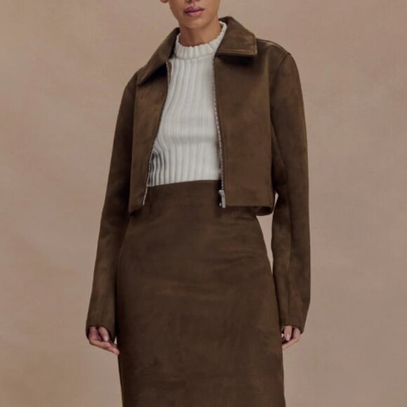 Meshki - Faux Suede Jacket SIZE XS - Picture 7 of 7